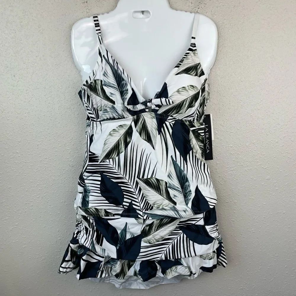 NWT La Blanca Tankini and Swim Skirt Sizes 8 or 14